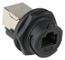 AMPHENOL LTW ROP-5SDFFH-TCU7001 模块连接器, RJ45 插座, 1 x 1 (端口), 8P8C, Cat5e, IP67, 面板安装