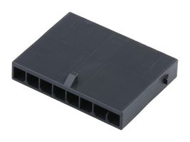 MOLEX 223794-0801 连接器外壳, 黑色, Micro-Fit+ 223794 Series, 插头, 8 路, 3 mm, Molex Micro-Fit+ 215953 系列公压接端子