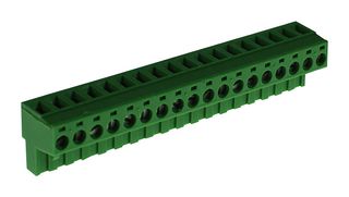 MULTICOMP PRO MCPTB9208/18 插拔式接线端子, 5.08 mm, 18 路, 2.5 mm², 螺丝