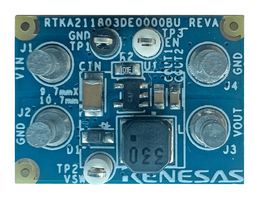 RENESAS RTKA211803DE0000BU 评估板,RAA211803,降压型 DC / DC 稳压器,电源管理 - 稳压器