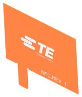 TE CONNECTIVITY L000643-01 天线,NFC,13.56 GHz,800 mohm,粘合,78 mm读取,41 mm x 43 mm x 0.33 mm,-40 至 +85°C