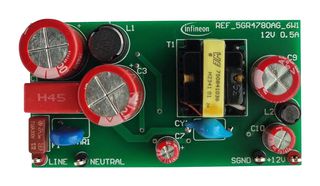 INFINEON REF5GR4780AG6W1TOBO1 参考设计板,ICE5GR4780AG,隔离反激式转换器
