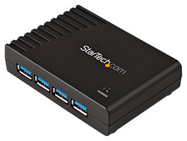 STARTECH ST4300USB3EU Hub, 4 Port Black SuperSpeed USB 3.0 Hub