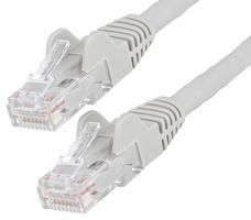 STARTECH N6LPATCH50CMGR Ethernet Cable, 50cm LSZH CAT6 Ethernet Cable, 100W PoE RJ45 UTP Patch Cord Snagless, Grey