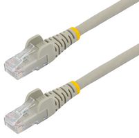 STARTECH N6LPATCH15MGR Ethernet Cable, 15m LSZH CAT6 Ethernet Cable, 100W PoE RJ45 UTP Patch Cord Snagless, Grey