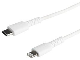 STARTECH RUSBCLTMM1MW USB 线缆,1 m/3.3 ft USB-C 转 Lightning 线缆,Apple MFi 认证,白色