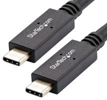 STARTECH USB31C5C1M USB 线缆,1 m(3 ft)USB-C 线缆,支持 5A 电源传输(M/M),USB 3.1 10Gbps,USB-IF 认证