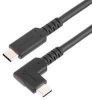 STARTECH RUSB31CC1MBR USB 线缆,3 ft(1 m)坚固耐用的直角 USB-C 线缆,USB 10 Gbps,USB-C 数据传输线