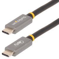 STARTECH CC1M-40G-USB-CABLE USB 线缆,3 ft(1 m)USB4 线缆,USB-IF 认证 USB-C 线缆,40 Gbps,8K,100W,USB-C 转 USB-C