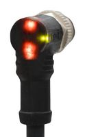 AMPHENOL LTW LM12A-05BMMM-SR8B01 Sensor Cable, Overmolded, 90° M12 Plug, Free End, 5 Positions, 1 m, 3.3 ft, M Series