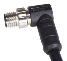 AMPHENOL LTW M8AS-03BMMM-SR7D01 Sensor Cable, Overmolded, 90° M8 Plug, Free End, 3 Positions, 1 m, 3.3 ft, M Series