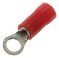 AMP - TE CONNECTIVITY 34142 Ring Tongue Terminal, M3.5, #6, 16 AWG, 1.42 mm², PLASTI-GRIP, Red
