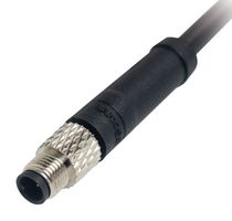 MULTICOMP PRO MP013724 传感器电缆, 1A, 黑色, M5 插头, 自由线端, 4路, 1 m, 3.3 ft, MP LEV connectors