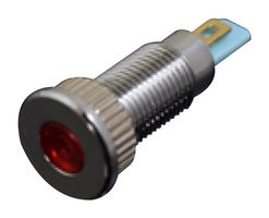 MULTICOMP PRO MPAD06NF-2JR24V LED Panel Mount Indicator, Flat Head, Red, 24 V, 6 mm, IP65