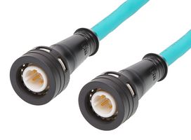 MOLEX 120406-1021 传感器电缆, M12, Ultra-Lock 2.0 插头, Ultra-Lock 2.0 插头, 4路, 1 m, 3.28 ft, Ultra-Lock 120406 Series