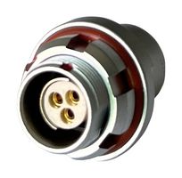 MULTICOMP PRO MCP-M0RS103P-IP68 圆形连接器, 标准圆形连接器, MP IP68 Metal Push Pull Series, 面板安装插座, 3 触点, PCB插座, 推挽