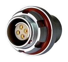 MULTICOMP PRO MCP-M0RS104S-IP68 圆形连接器, 标准圆形连接器, MP IP68 Metal Push Pull Series, 面板安装插座, 4 触点, 焊接插座, 推挽