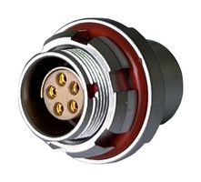 MULTICOMP PRO MCP-M0RS105S-IP68 圆形连接器, 标准圆形连接器, MP IP68 Metal Push Pull Series, 面板安装插座, 5 触点, 焊接插座, 推挽