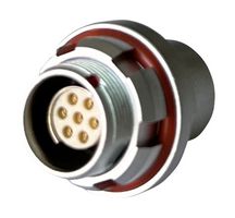 MULTICOMP PRO MCP-M0RS107P-IP68 圆形连接器, 标准圆形连接器, MP IP68 Metal Push Pull Series, 面板安装插座, 7 触点, PCB插座, 推挽