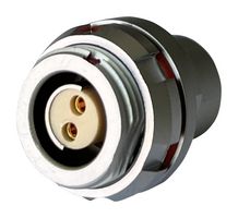 MULTICOMP PRO MCP-M1RS102P-IP68 圆形连接器, 标准圆形连接器, MP IP68 Metal Push Pull Series, 面板安装插座, 2 触点, PCB插座, 推挽