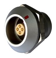 MULTICOMP PRO MCP-M1RSG04S-IP67 圆形连接器, 标准圆形连接器, MP IP67 Metal Push Pull Series, 面板安装插座, 4 触点, 焊接插座, 推挽