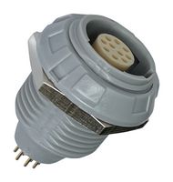 MULTICOMP PRO MCP-P1SRG10PGG 圆形连接器, Standard Circular Connector, MCP IP50 Push Pull, 面板安装插座, 10 触点, PCB插座, 推挽