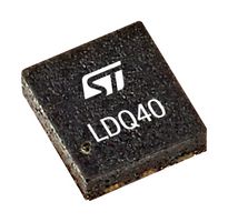 STMICROELECTRONICS LDQ40PUR LDO Voltage Regulator, Adjustable, 40V in, 500mV Drop, 12V Out, 250mA, DFN-EP-6