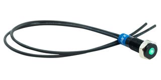 E-SWITCH PVL06FW131 发光二极管指示器 面板安装, 绿色, 2.8 V, 6.2 mm, 20 mA, IP67