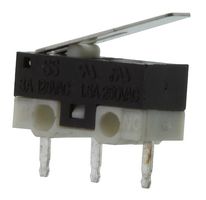E-SWITCH SS0750301F040P1A 微动开关, 微型, 直型杆, SPDT, PC插针, 3 A