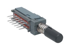 E-SWITCH PBH4UEENAGX 按钮开关, PBH Series, 4PDT-DB, 开-开, 柱塞盖