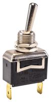 E-SWITCH ST141D00 Toggle Switch, Off-On, SPST, Non Illuminated, ST1 Series, Panel Mount, 20 A