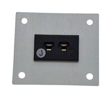 LABFACILITY IM-J-FF + FMP-1 热电偶连接器,微型,黑色,45 x 40mm面板,J型,插座,1路,IEC,面板安装