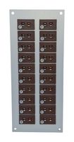 LABFACILITY IM-T-FF + FMP-20 热电偶连接器,微型,棕色,75 x 175mm面板,T型,插座,20路,IEC,面板安装