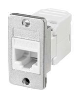 TUK SGKCTPM 模块连接器, 白色, RJ45 插座, 1 x 1 (端口), 8P8C, Cat6, Cat6a, 面板安装