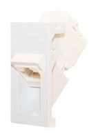 TUK SGKCT45WHPT Modular Connector, White, RJ45 Jack, 1 x 1 (Port), 8P8C, Cat6, Cat6a, Snap-In