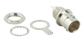 AMPHENOL RF 031-221-75RFX RF / Coaxial Connector, BNC Coaxial, Straight Bulkhead Jack, Solder, 75 ohm