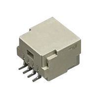 MULTICOMP PRO MP013809 引脚针座, 线至板, 1 mm, 1 排, 4 触点, 表面安装直角, MP 1MM Lock Wire-to-Board