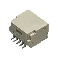 MULTICOMP PRO MP013810 引脚针座, 线至板, 1 mm, 1 排, 5 触点, 表面安装直角, MP 1MM Lock Wire-to-Board