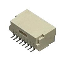 MULTICOMP PRO MP013813 引脚针座, 线至板, 1 mm, 1 排, 8 触点, 表面安装直角, MP 1MM Lock Wire-to-Board
