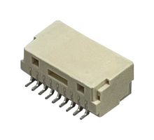 MULTICOMP PRO MP013814 引脚针座, 线至板, 1 mm, 1 排, 9 触点, 表面安装直角, MP 1MM Lock Wire-to-Board