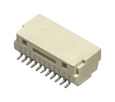 MULTICOMP PRO MP013816 引脚针座, 线至板, 1 mm, 1 排, 11 触点, 表面安装直角, MP 1MM Lock Wire-to-Board