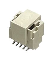 MULTICOMP PRO MP013824 引脚针座, 线至板, 1 mm, 1 排, 5 触点, 表面安装直型, MP 1MM Lock Wire-to-Board