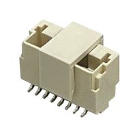 MULTICOMP PRO MP013827 引脚针座, 线至板, 1 mm, 1 排, 8 触点, 表面安装直型, MP 1MM Lock Wire-to-Board