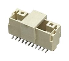 MULTICOMP PRO MP013830 引脚针座, 线至板, 1 mm, 1 排, 11 触点, 表面安装直型, MP 1MM Lock Wire-to-Board
