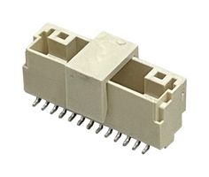 MULTICOMP PRO MP013832 引脚针座, 线至板, 1 mm, 1 排, 13 触点, 表面安装直型, MP 1MM Lock Wire-to-Board