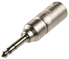 NEUTRIK NA3MP XLR音频适配器, XLR 插头, Stereo Plug - 6.35mm