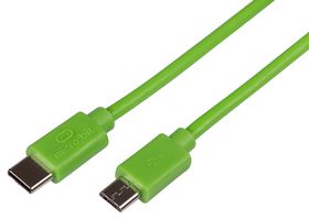 BBC MICRO:BIT MEFUSBG30CV1 USB线缆, C 型插头至 Micro USB 插头, 300 mm, 11.8 ", USB 2.0, 绿色