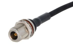 HUBER+SUHNER 24_N-50-4-21/199_NE RF / Coaxial Connector, N Coaxial, Straight Bulkhead Jack, Crimp, 50 ohm