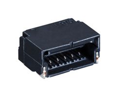 HIROSE / HRS KW30-6S-1H(800) 引脚针座, 线至板, 1 mm, 1 排, 6 触点, 表面安装直角, Signal Bee KW30 Series