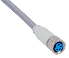 SICK DOL-0804-G02MNI Sensor Cable, Grey, M8 Receptacle, Free End, 4 Positions, 2 m, 6.6 ft